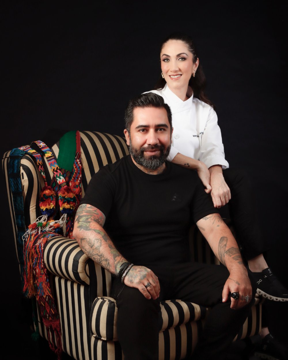 Mirciny Moliviatis, chef y embajadora gastronómica de Guatemala y Diego Telles, chef especializado en cocina guatemalteca y de autor