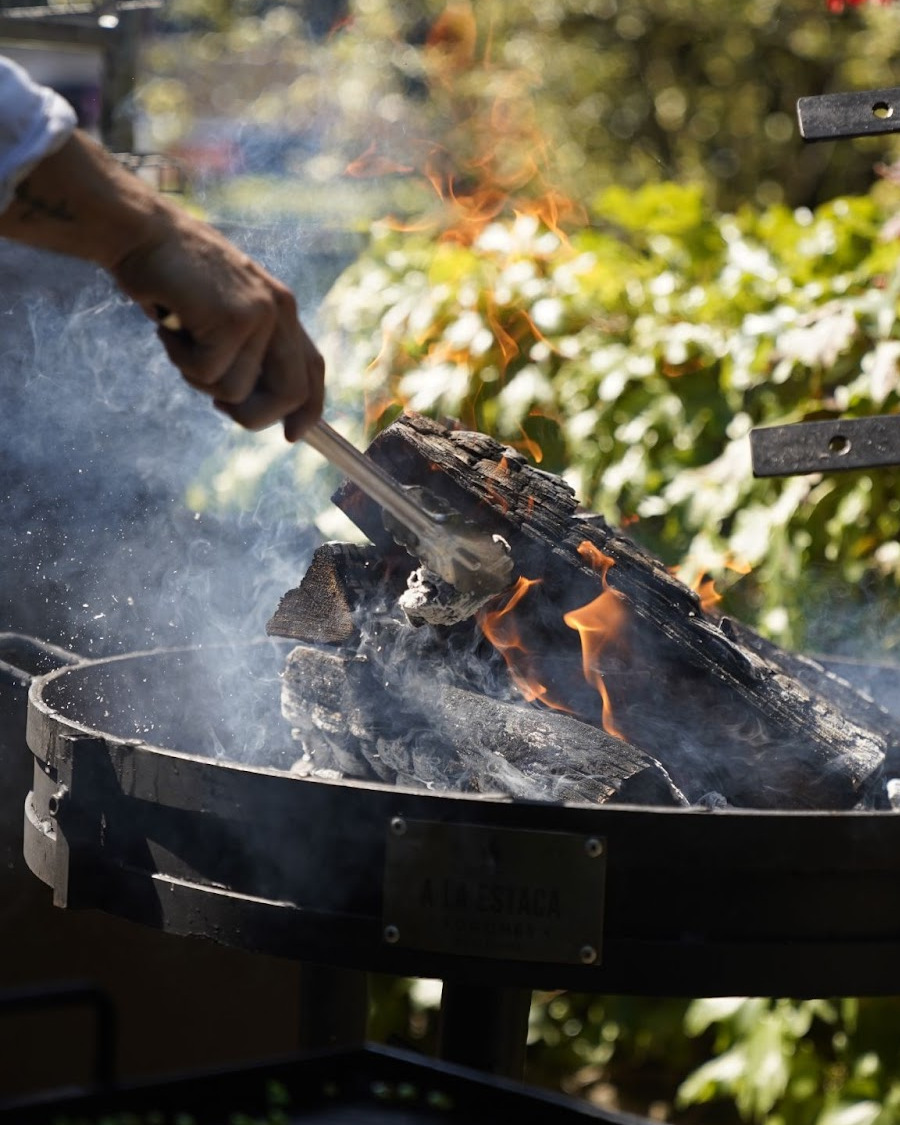 cocinando en el campo